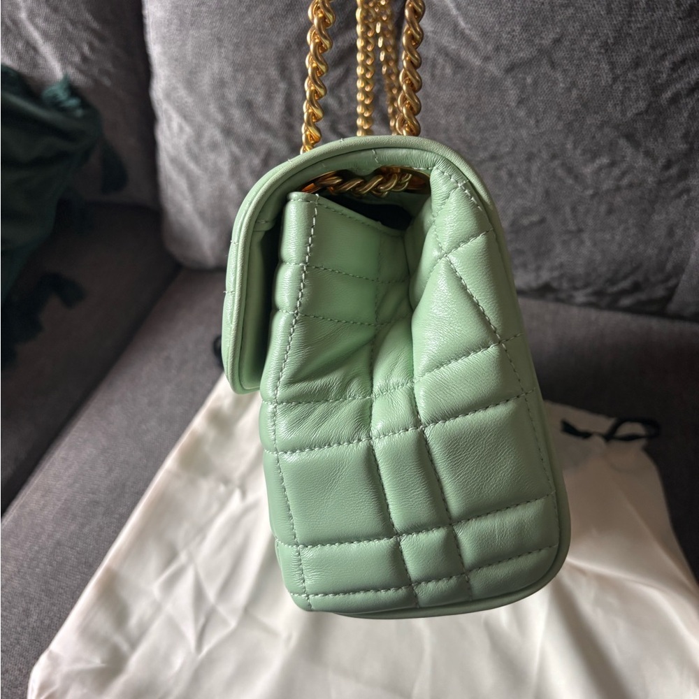 Kate Spade Mint Quilted Shoulder Bag with Gold Chain - Picture 9 of 9
